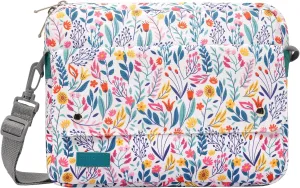 TiMOVO 9-11 Inch Tablet Sleeve Bag with Shoulder Strap Fits iPad 11-inch A16 2025, iPad 10th Gen. 10.9", iPad Gen. 10.2", iPad Air 11/5th/4th Gen. 10.9", Galaxy Tab A9 Plus 11", Flowers