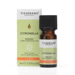 Tisserand Citronella Organic Pure Essential Oil 9ml