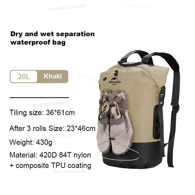 TPU Dry and Wet Separation Waterproof Bag