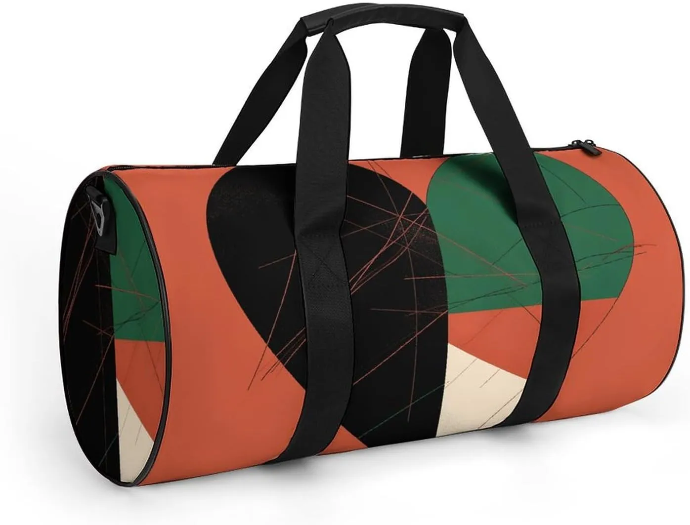 Travel Duffel Bag for Men And Women,Heart Shaped Pattern Waterproof Sports Fitness Bag Portable Travel Duffel Bag