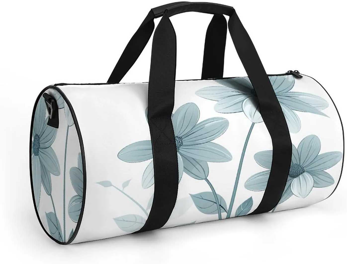 Travel Duffel Bag for Men And Women,Several Blue Daisies Waterproof Sports Fitness Bag Portable Travel Duffel Bag
