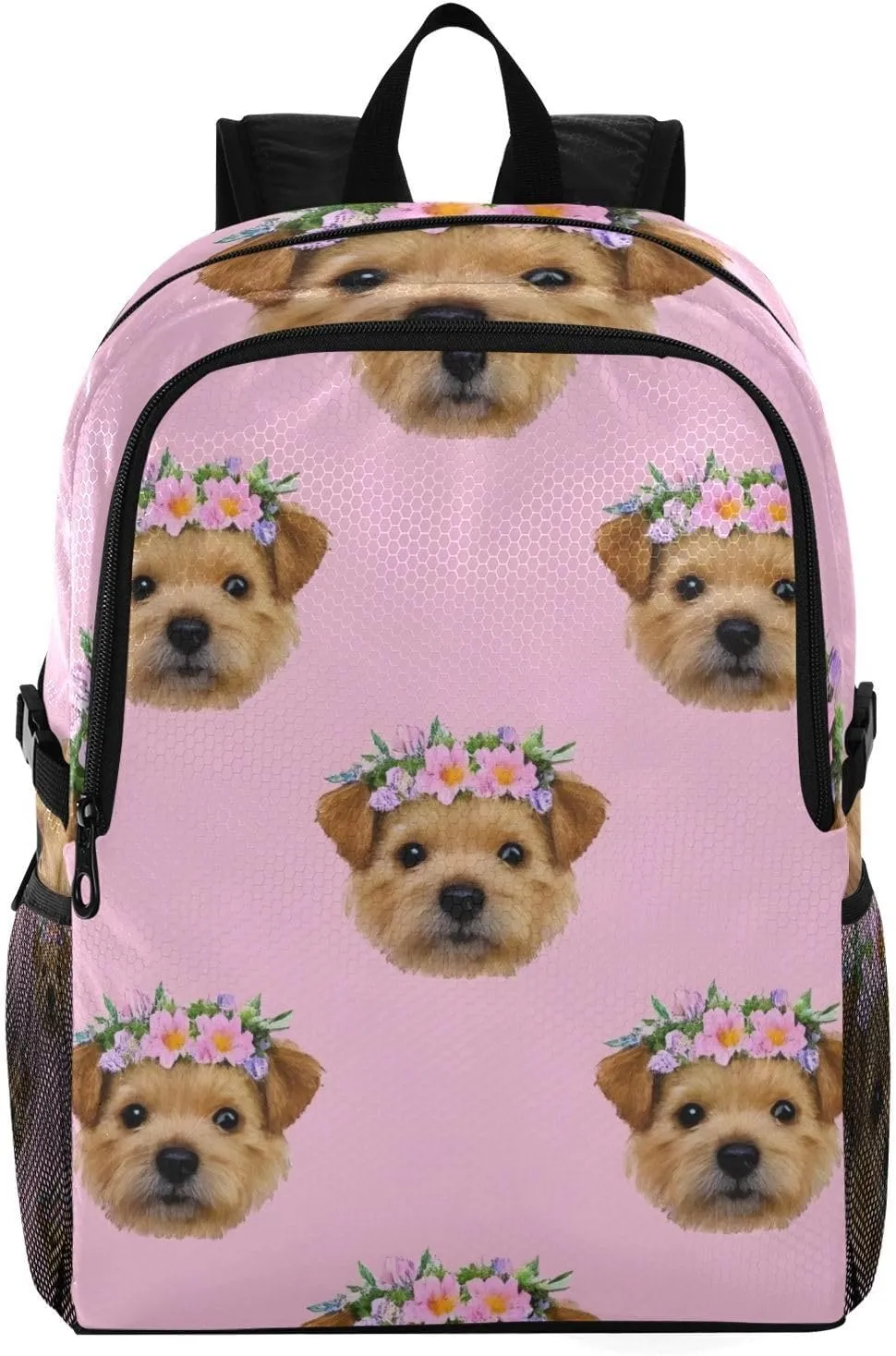 Travel Packable Backpack for Women Men,Lightweight and Foldable Hiking Backpack,Dog Hear Laptop Backpack Casual Daypack for Weekender Business Camping