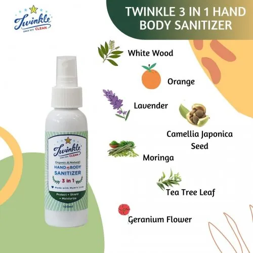 Twinkle Baby 3-in-1 Hand   Body Sanitizer 100ml Exp: 08/26