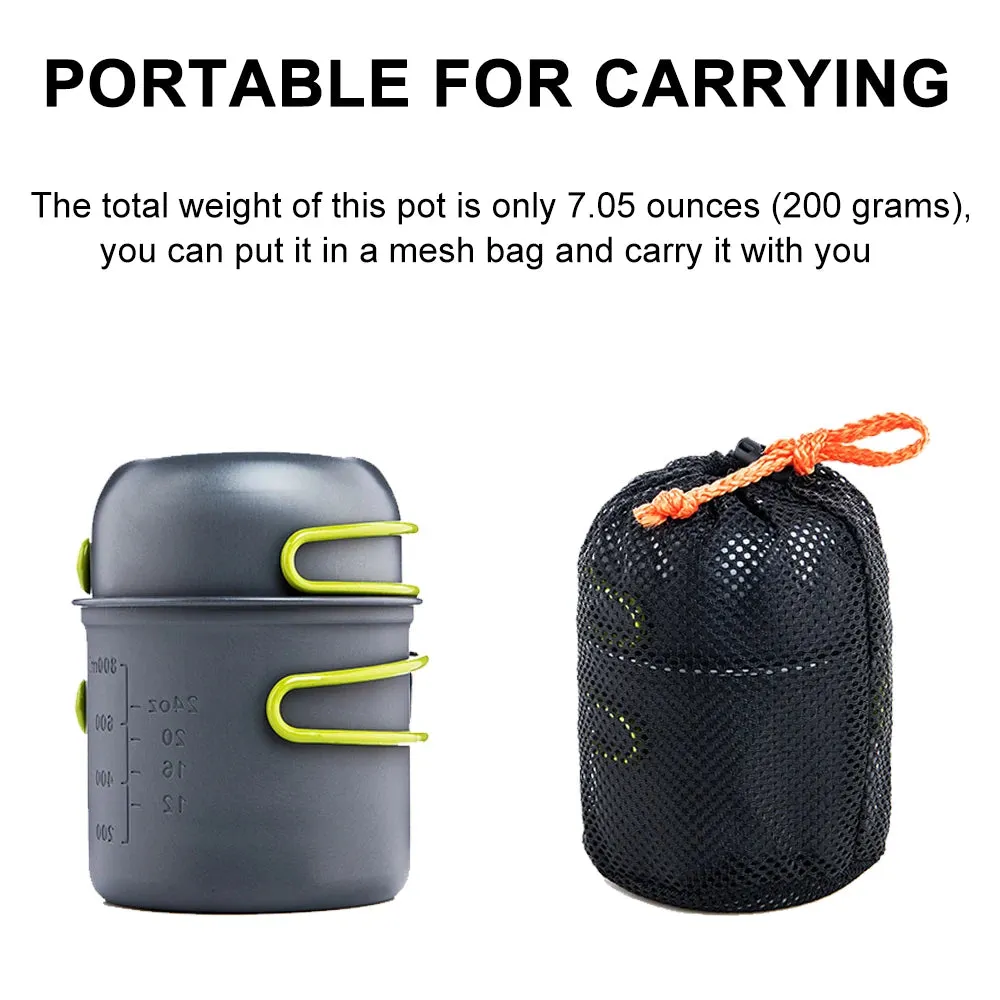 Ultralight Camping Cooking Utensils Outdoor Pot