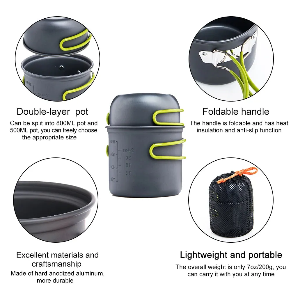 Ultralight Camping Cooking Utensils Outdoor Pot
