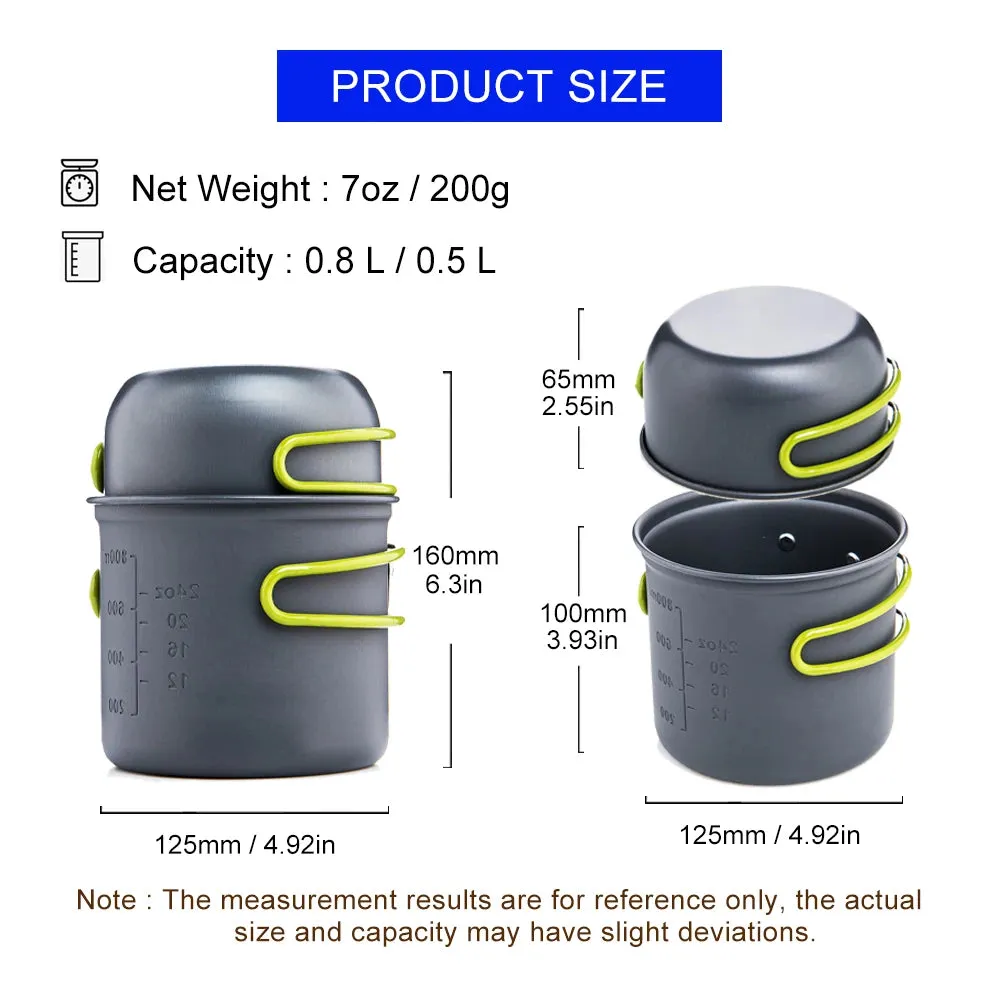 Ultralight Camping Cooking Utensils Outdoor Pot