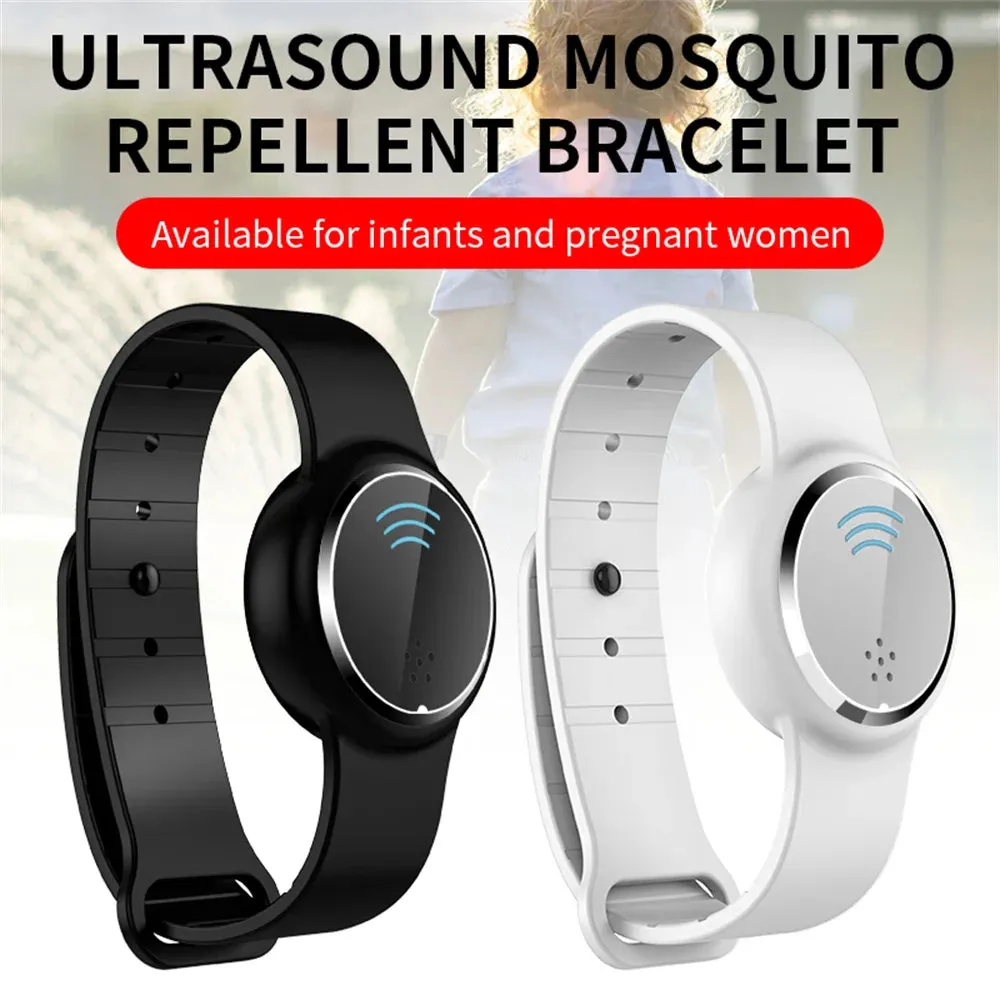 Ultrasound Mosquito Repellent Bracelet Electronic Bionic Wave Charging Anti Mosquito Pest Control Wristband For Children Adult