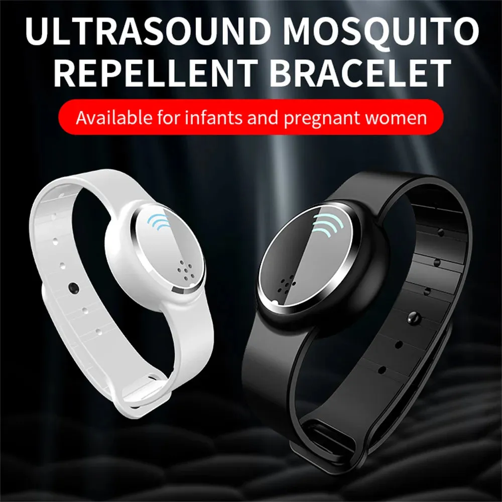 Ultrasound Mosquito Repellent Bracelet Electronic Bionic Wave Charging Anti Mosquito Pest Control Wristband For Children Adult