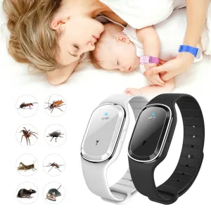 Ultrasound Natural Mosquito Insect Outdoor Bugs Kids Repellent Same-day shipping Ultrasonic Insect Bracelet Waterproof Touch-sensitive Bracelet Pest Mosquito Anti