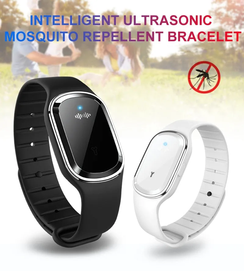 Ultrasound Natural Mosquito Insect Outdoor Bugs Kids Repellent Same-day shipping Ultrasonic Insect Bracelet Waterproof Touch-sensitive Bracelet Pest Mosquito Anti