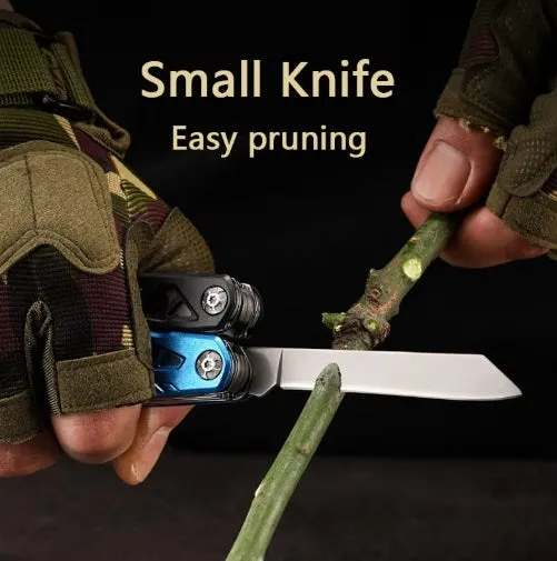 Upgraded 18 in 1 Adjustable Wrench Multitool Hammer Pocket Multi Tool Knife with Spring-Action Pliers For Outdoor Camping Daily
