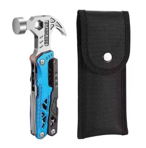 Upgraded 18 in 1 Adjustable Wrench Multitool Hammer Pocket Multi Tool Knife with Spring-Action Pliers For Outdoor Camping Daily