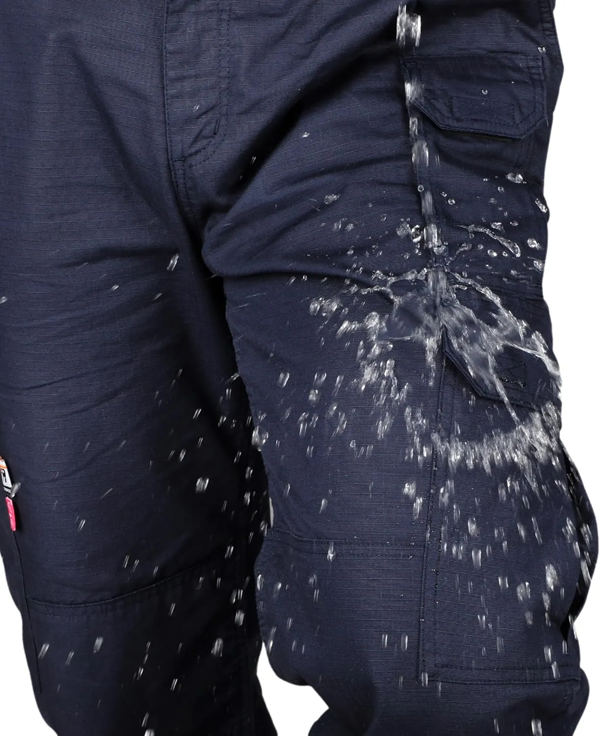 VATRENUS Men's FR Cargo Pants-10pockets Relax Fit Lightweight 6oz Rip-Stop Flame Resistant Jeans Water Repellent Finish
