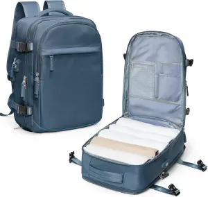 VGCUB Travel Backpack for Women Men Large Work Gym Frontier Airlines Personal Item Bag Business Airport lightweight Daypack Carry on Flight Approved Airplane Backpack Mochilas de Viaje Sapphire Blue