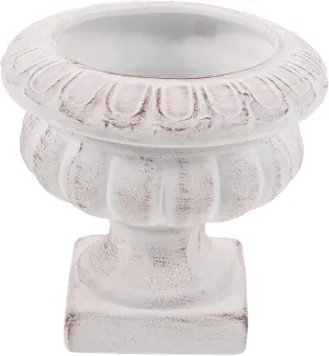 Vintage Roman Column Flower Pot Decorative Planter for Use for Weddings and Home Decor Craftsmanship Compact Farmhouse Style