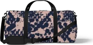 Vintage Trendy Abstract Pink Black Snakeskin Sports Bag Tote Bag Waterproof Gym Bag with Shoulder Strap Zipper 2 Side Pockets for Men and Women, Travel and Storage Shoulder Bag.