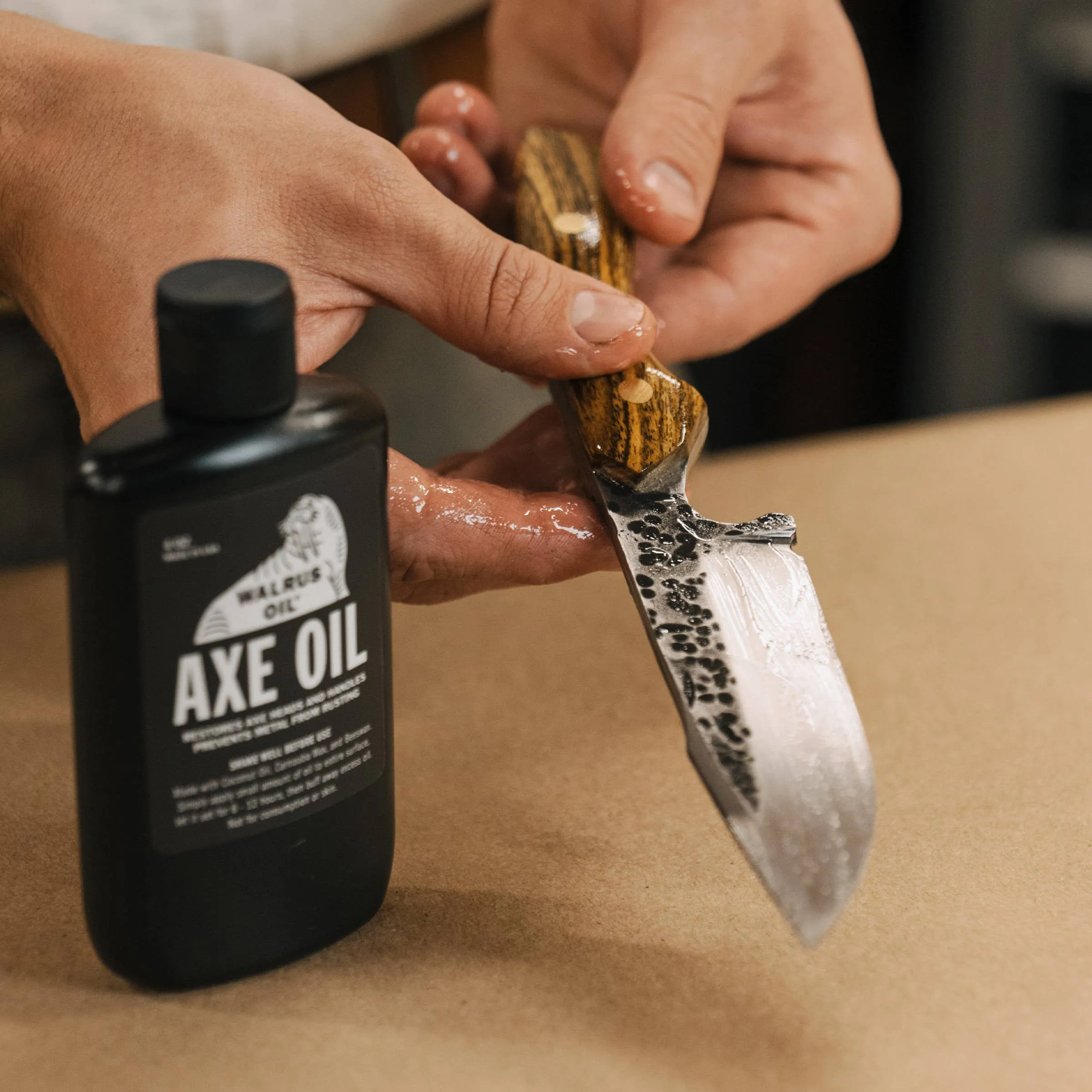 Walrus Oil Axe Oil - 4oz Axe and Metal Finish