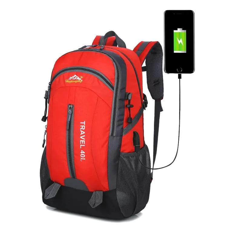 Waterproof Backpack with USB Charging