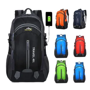 Waterproof Backpack with USB Charging