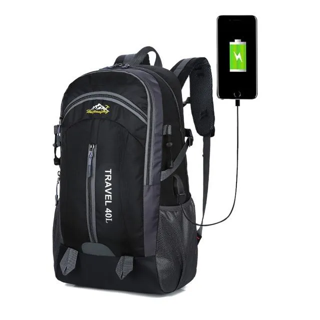 Waterproof Backpack with USB Charging