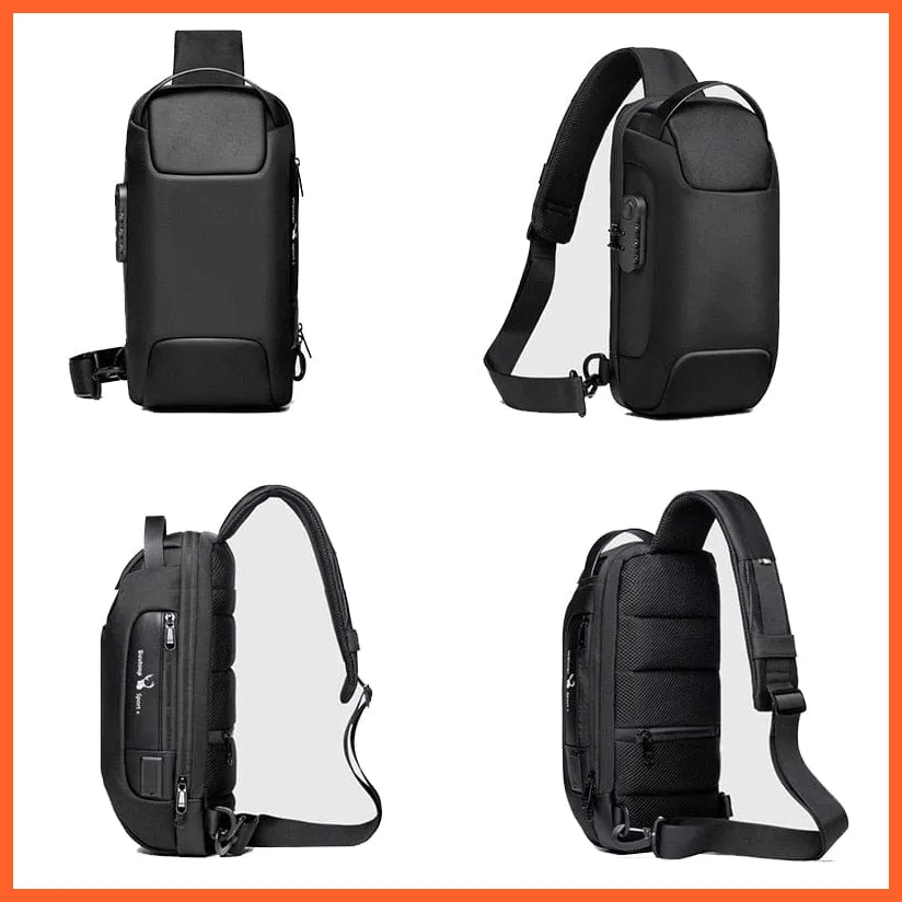 Waterproof Usb Oxford Crossbody Shoulder Bag