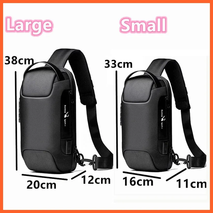 Waterproof Usb Oxford Crossbody Shoulder Bag