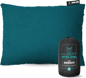 Wise Owl Outfitters Camping Pillow - Camping Essentials and Travel Pillow for Airplanes, Camping, and Travel - Memory Foam Washable Pillow - Small/Medium