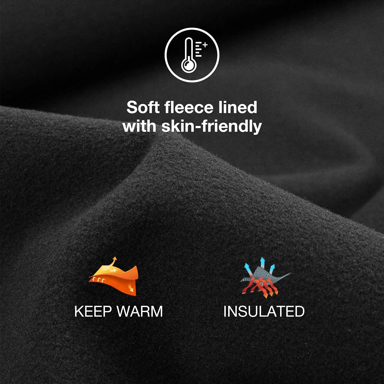 Women's Fleece Lined Leggings with Pocket Water Resistant High Waisted Thermal Winter Yoga Pant for Women Workout