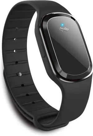 Wskvlcg Ultrasonic Mosquito Repellent Bracelet Watch, USB Rechargeable Anti Mosquito Repeller Wristband Suitable for Adults and Kids - Mosquito Insect Repellent Band (1 Pack, Black) (M1)