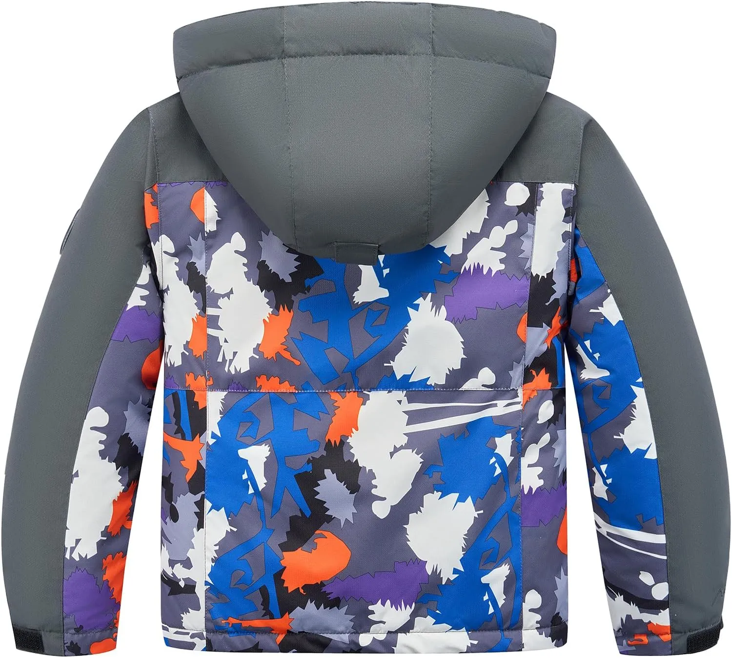 WULFUL Kid's Waterproof Ski Jacket Warm Fleece Hooded Boy's and Girl's Winter Snow Coat Outwear,Windproof RainCoat