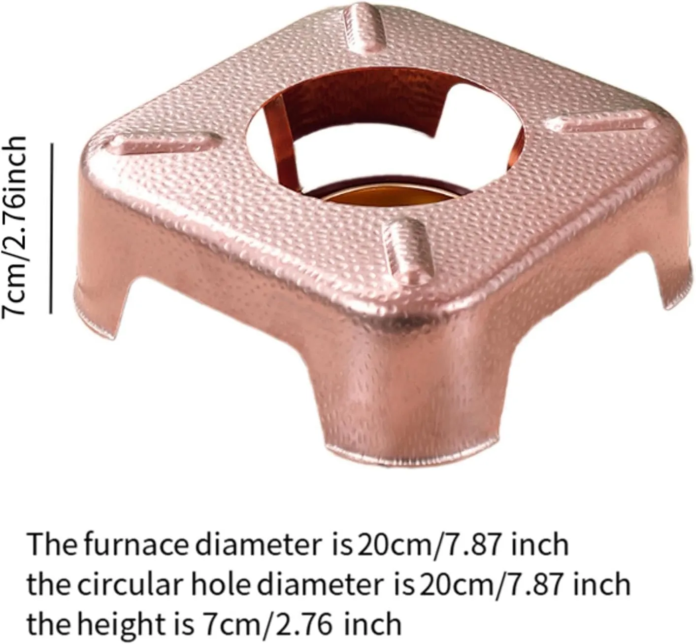 YIJU Alcohol Burner Stainless Steel Compact Lightweight Sturdy Easy to Use Camping Burner Camp Furnace for Trips Outdoor Household, Rose Gold