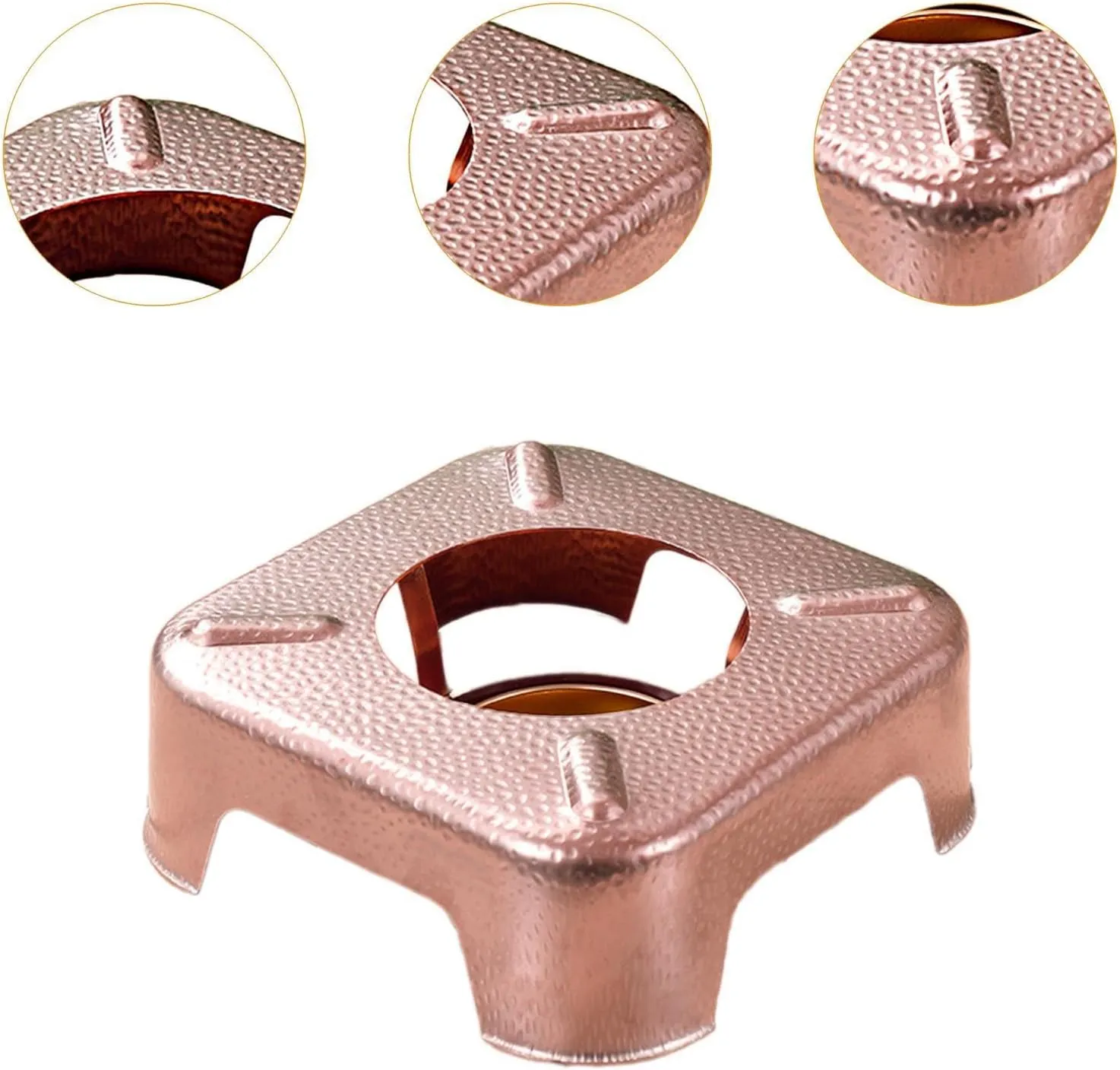 YIJU Alcohol Burner Stainless Steel Compact Lightweight Sturdy Easy to Use Camping Burner Camp Furnace for Trips Outdoor Household, Rose Gold